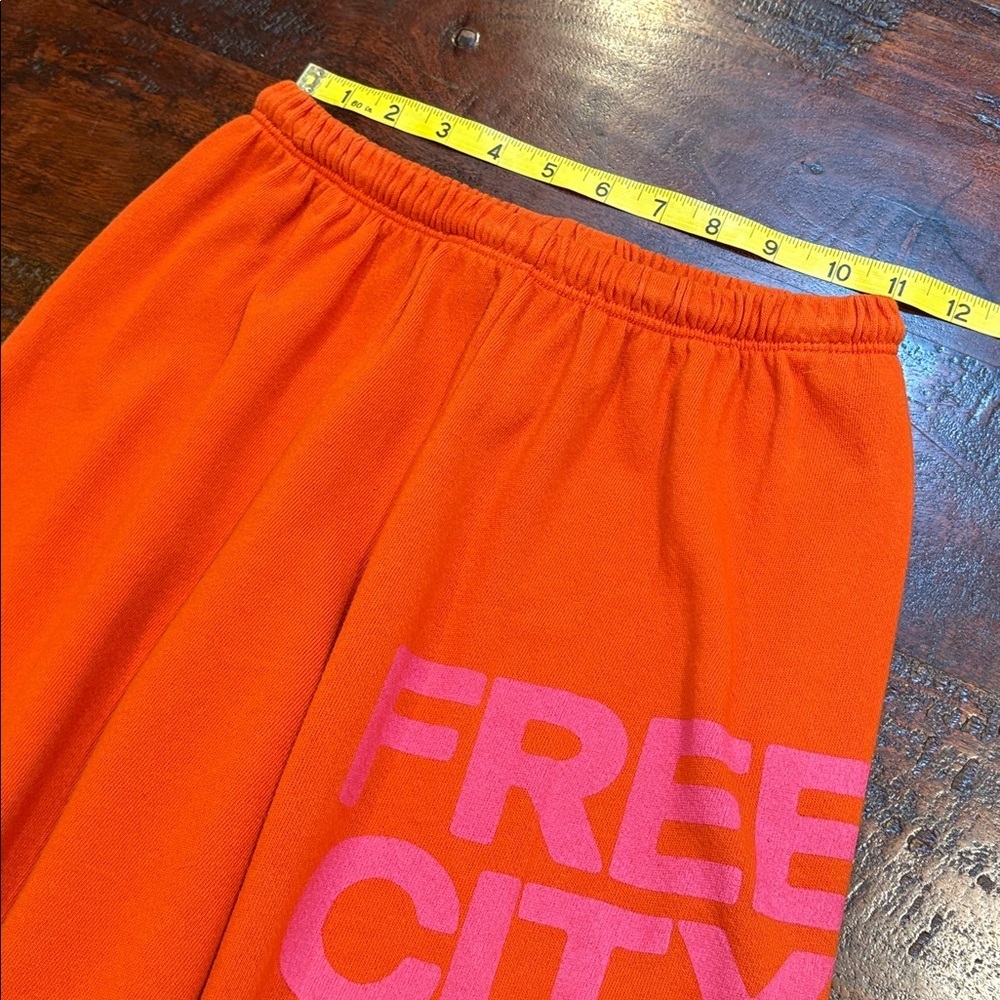 Freecity Orange Logo Bird Joggers Sweatpants XS - Picture 7 of 8